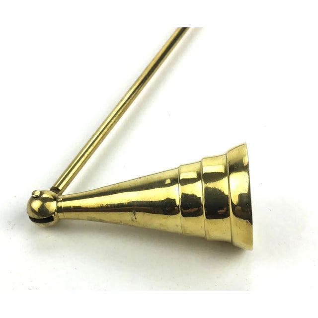 American Solid Brass 1960’s Candle Snifter For Sale - Image 3 of 6