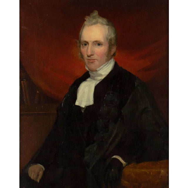 John Stirling, Portraits of Scottish Cleric & His Wife, 1851, Oil Paintings, Set of 2 For Sale - Image 5 of 10