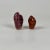 Pair of Miniature Abstract Form Ceramic Sculptures in Cherry Pink & Pumpkin Orange For Sale - Image 4 of 7