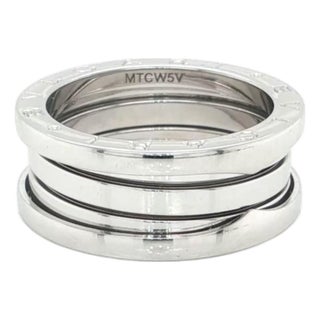 Mid 20th Century Bvlgari B.zero1 Three-Band Ring in 18k White Gold w/Cert Size 7.5 / EU 56 For Sale