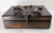 Mid-Century Folk Art Patchwork Leather Box With Gingko Leaf Design For Sale - Image 4 of 12