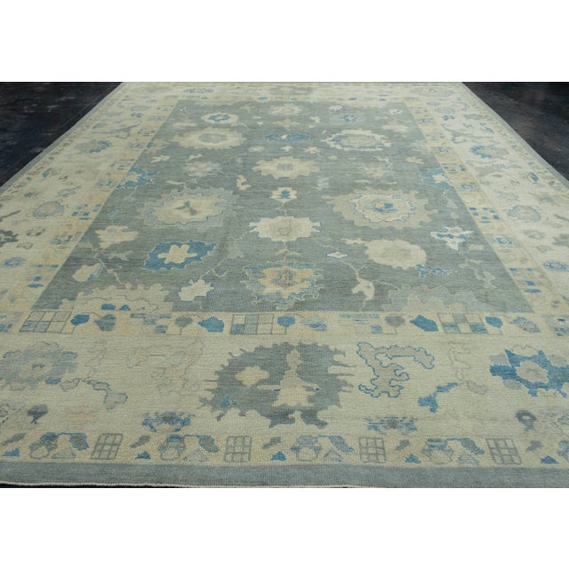 Turkish Oushak Rug 12'3" x 15' #18513 Explore a curated collection of hallway runners, wool rugs, and handmade...