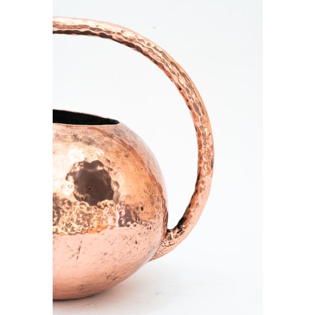 Art Deco Hammered Copper Can, 1920s For Sale - Image 4 of 11