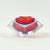 Stunning mid-century modern diamond-shaped sommerso Murano glass vide poche/catchall/ashtray by Flavio Poli for Seguso...