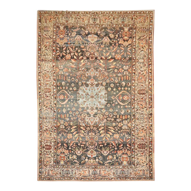 Antique Bakhtiari Persian Rug - 8'8" x 13'7" For Sale