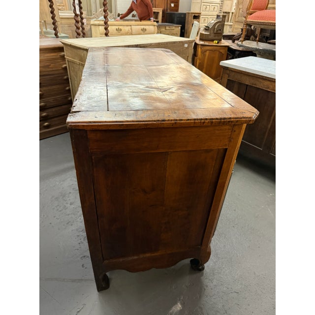 Brown Early 19th. C. French Louis XV Buffet Bas For Sale - Image 8 of 9