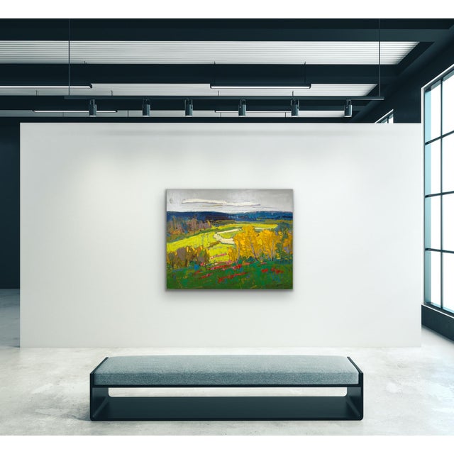 Impressionistic Landscape Original Oil Painting For Sale - Image 4 of 12