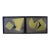 Pair Abstract Gold Foil Collages by Sica For Sale