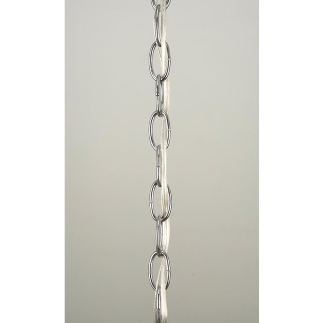 Restored Vintage Art Deco Five Arm Crystal Chandelier For Sale - Image 11 of 11