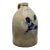 Beautiful Antique American Blue Flower Decorated 3 Gallon Size Stoneware Jug by E & L P Norton in Bennington Vermont For Sale