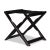 Arturo Black Folding Stool by Giobagnara with folding solid oak base in stained blackened finish. The dark-finished oak...