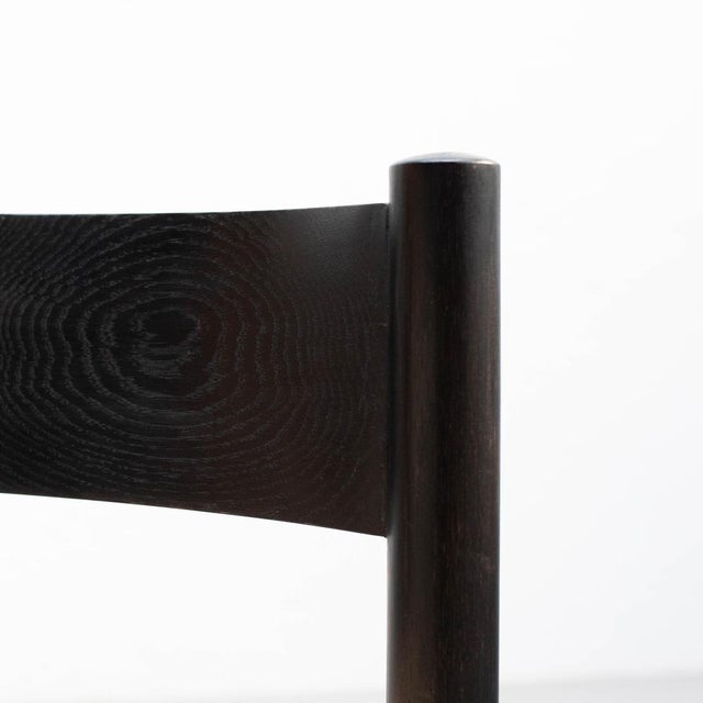 Vintage Wood and Rattan Chairs by Charlotte Perriand, 1980, Set of 4 For Sale - Image 9 of 18