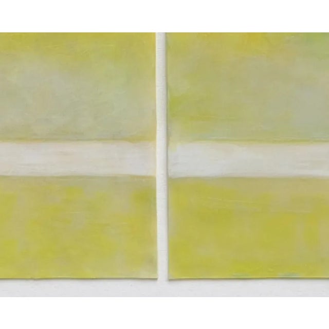 Abstract Janise Yntema "Celedon Mist", Painting For Sale - Image 3 of 5