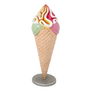 Mid-Century Ice Cream Statue For Sale