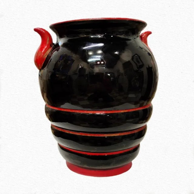 Terracotta Vase by Davide Fabbri for CIMA di Davide Fabbri, 1932 For Sale - Image 4 of 13