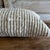 Natural White Texturized Hand Made Wool Pillow With Insert For Sale - Image 4 of 6