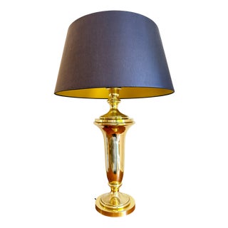 Hollywood Regency Brass Table Lamp from Krisna, 1970s For Sale