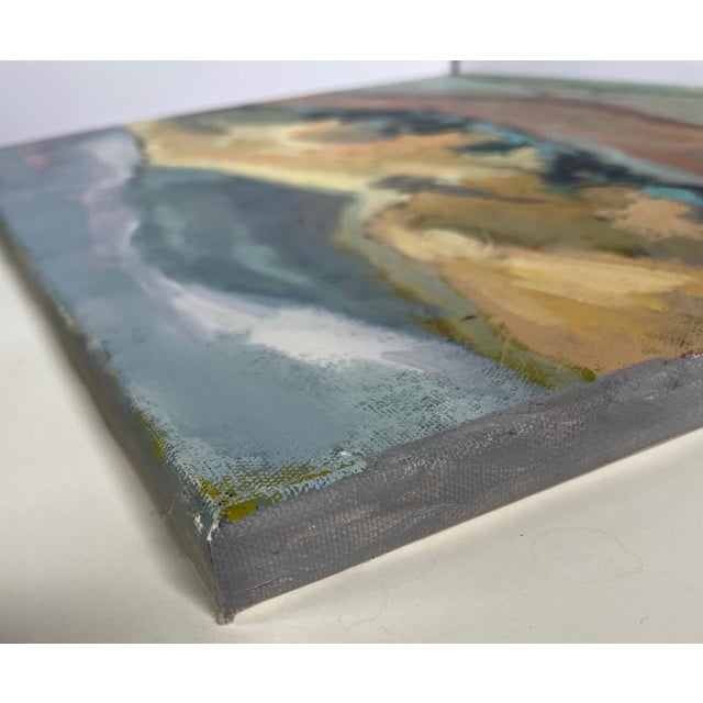 Wood 1970s “Untitled” Impressionistic Landscape - Oil on Canvas by Hannah Dalby - For Sale - Image 7 of 7