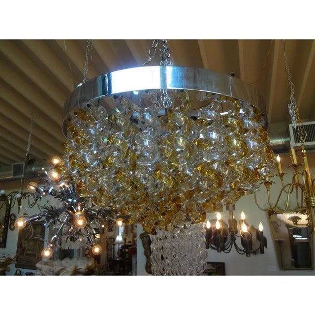 1960s 1960's Murano Glass Chandelier by Mazzega For Sale - Image 5 of 12