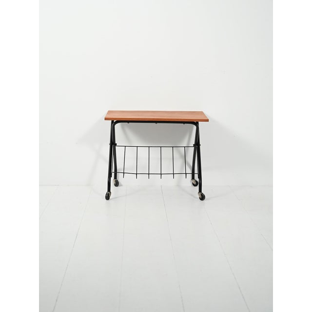 Scandinavian Coffee Table with Magazine Rack, 1960s For Sale - Image 3 of 10