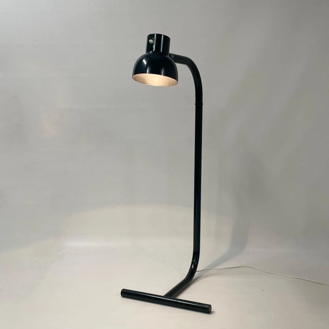 Swedish floor lamp designed by Hans Agne Jakobsson for AB Markaryd, Sweden in the 1970s. Both the hood and the upright are...