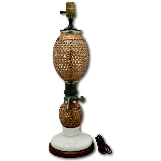 Antique Briet Paris France Double Gourd Siphon Soda Water Maker & Dispenser Now Table Lamp Base - Circa 1800s For Sale - Image 14 of 18