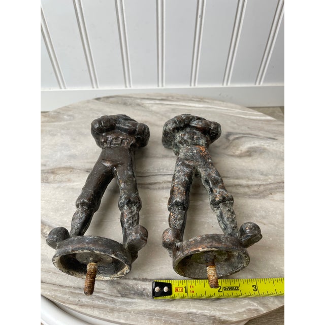 Brand: Unbranded (19th Century Foundry) Model: Strongman / Atlas Solid Figures Size: 9 Inches Color: Natural...