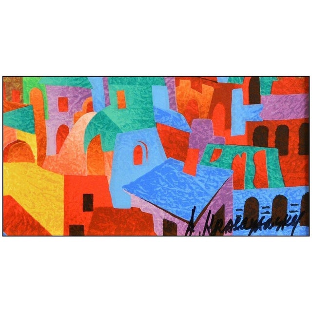 Surrealism Late 20th Century The City's Joy, Anatole Krasnyansky For Sale - Image 3 of 5