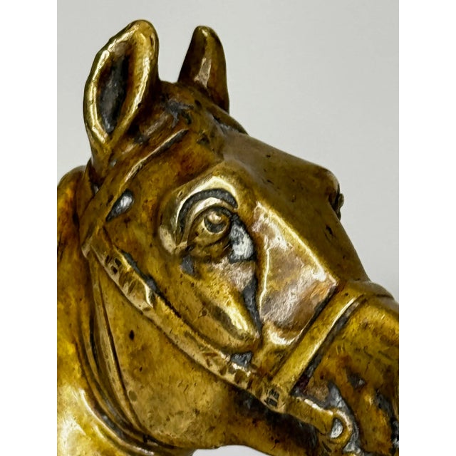 Metal Georgian Equestrian Horse Head Armorial Desk Seal c.1770–1800 For Sale - Image 7 of 10