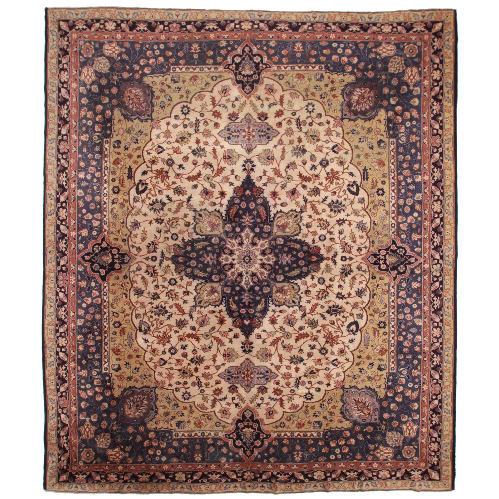 Hand Knotted Wool Turkish Rug 12′1″ × 14′2″ Chairish