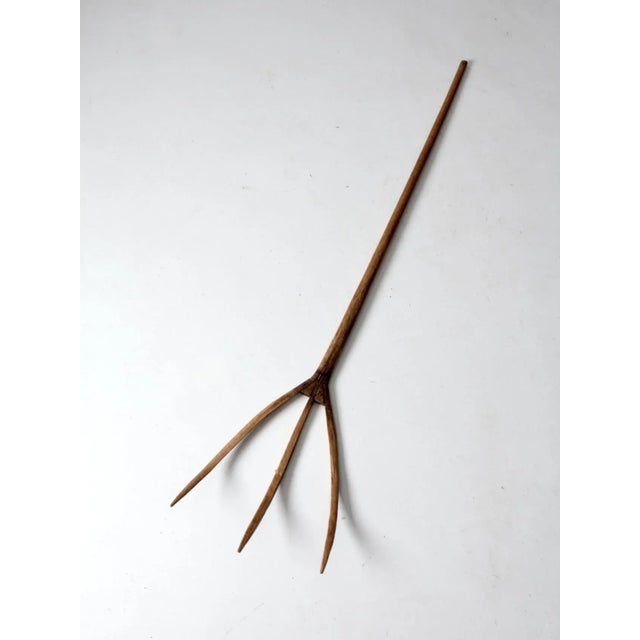 Late 19th Century Antique Primitive Hay Fork For Sale - Image 5 of 11