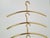 Gold Vintage Brass Clothes Hangers, Italy, 1970s, Set of 5 For Sale - Image 8 of 13