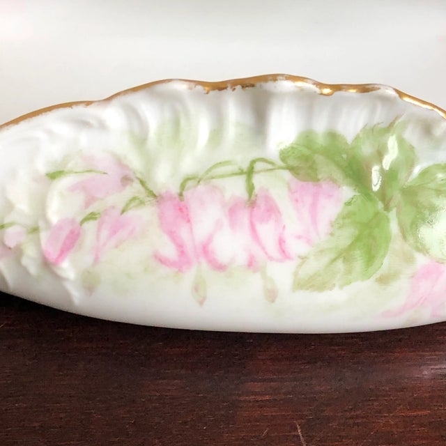 Ivory Antique French Porcelain Calling Card Tray For Sale - Image 8 of 12
