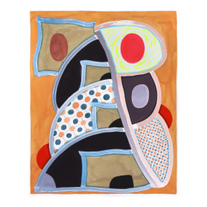 Untitled (Ppr487) - Colorful Warm Tone Abstract Mixed Media Original Artwork by Max Manning