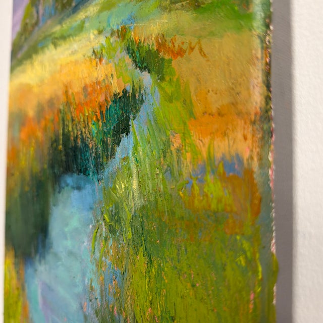 Textile Searching, Original Oil Painting by Julia Lawing For Sale - Image 7 of 7