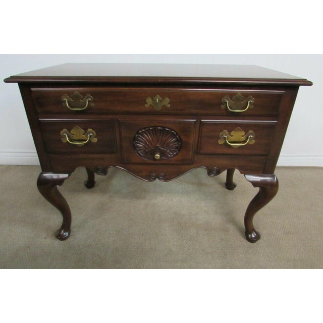 Henkel Harris Mahogany Queen Anne Lowboy Chest Chairish