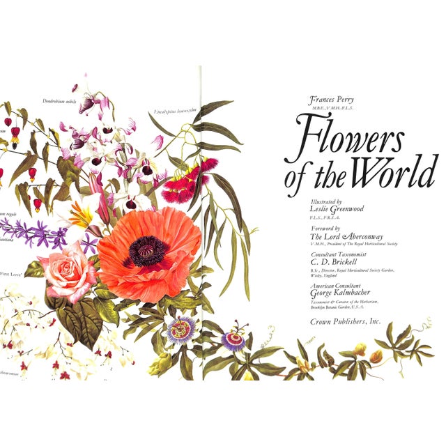 1970s "Flowers of the World" Book 1972 Perry, Frances, Greenwood, Leslie [Illustrated By] For Sale - Image 5 of 9
