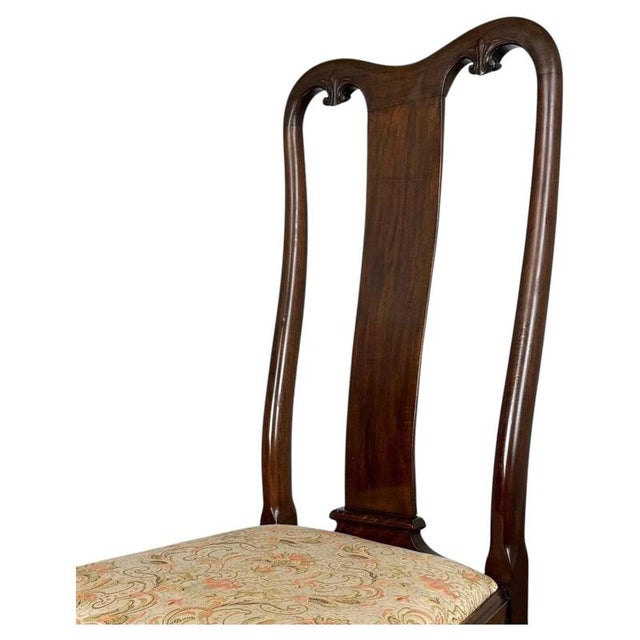 Queen Anne Walnut Dining Chairs by Morgan & Co, Set of 8 For Sale - Image 4 of 10