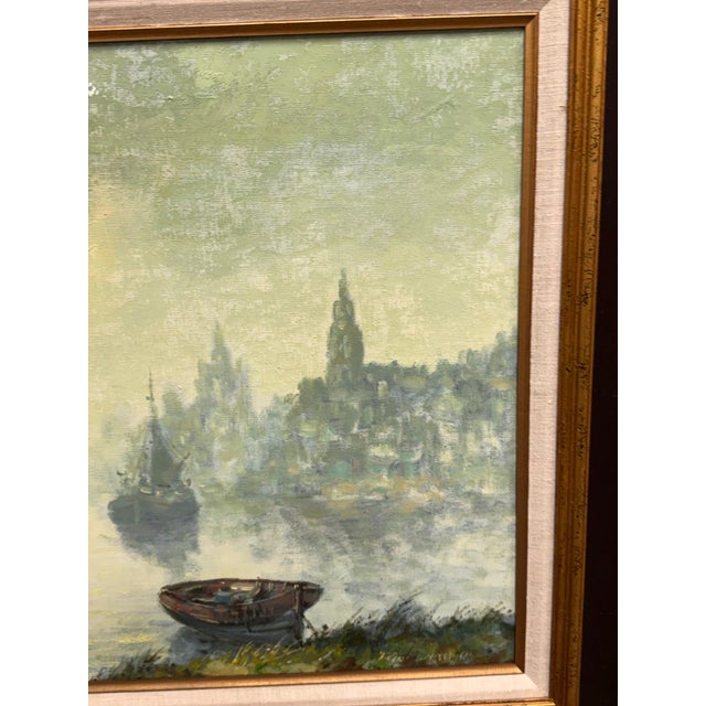 Traditional Roelef Dozeman Oil on Canvas, Mid 20th Century For Sale - Image 3 of 12