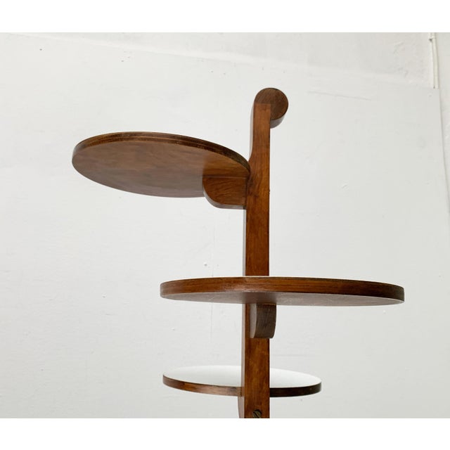 Mid-Century Wood Plant Stand in the style of André Groult, 1960s For Sale - Image 16 of 18