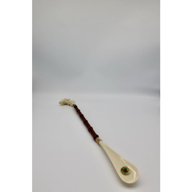 Vintage Italian Dog Head Shoe Horn Chairish