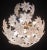 Metal Murano Sputnik White Flowers Chandelier, 1980s For Sale - Image 7 of 10