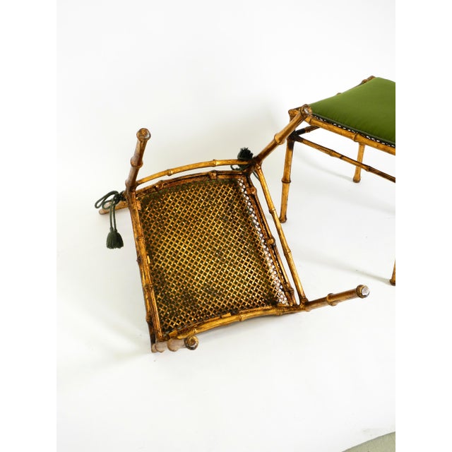 Regency Metal Chairs in Faux Bamboo with Golden Surface, 1970s, Set of 2 For Sale - Image 16 of 18