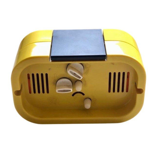 Vintage German Mechanical Alarm Clock in Yellow from Jerger, 1970s, in Very Good conditions. Designed 1960 to 1969 This...