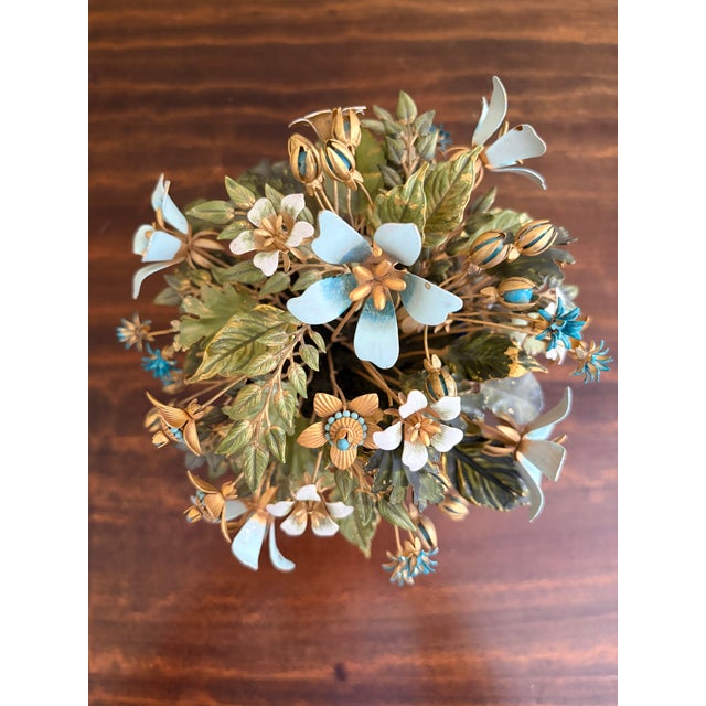 Metal Jane Hutcheson for Gorham Enamel Flowers Fleurs Des Siècles, Circa 1970s For Sale - Image 7 of 8