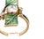 Art Nouveau 1930s Art Nouveau Diamond and Plique a Jour Ring, Size 6 For Sale - Image 3 of 13