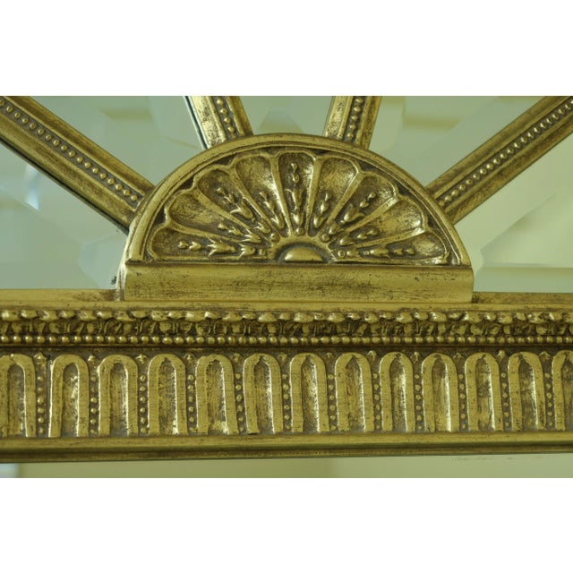 Glass Friedman Brothers Arch Top Gold Frame Mirror For Sale - Image 7 of 12