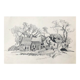 1960 Norman Kent Sandwich Massachusetts Drawing For Sale