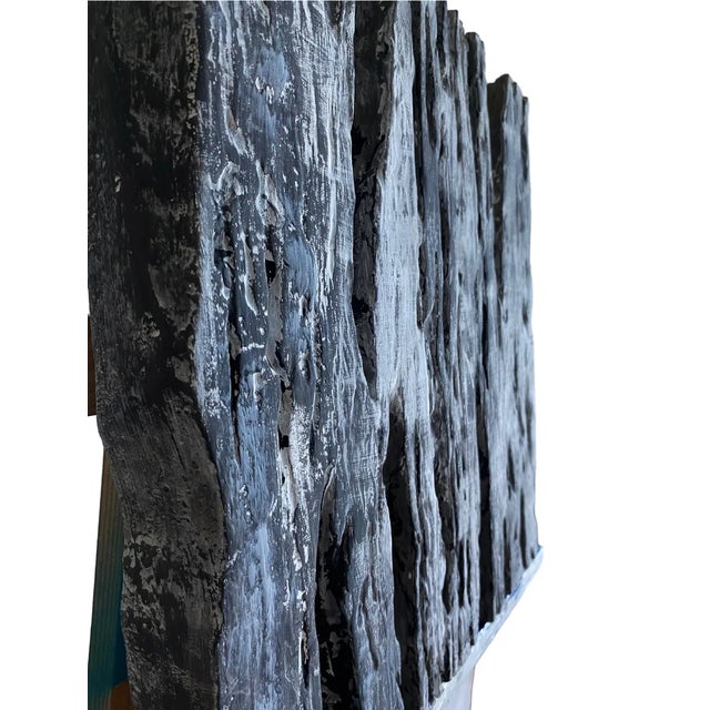 Contemporary Free Form Abstract Minimalist Clay Plaster Art For Sale - Image 3 of 6