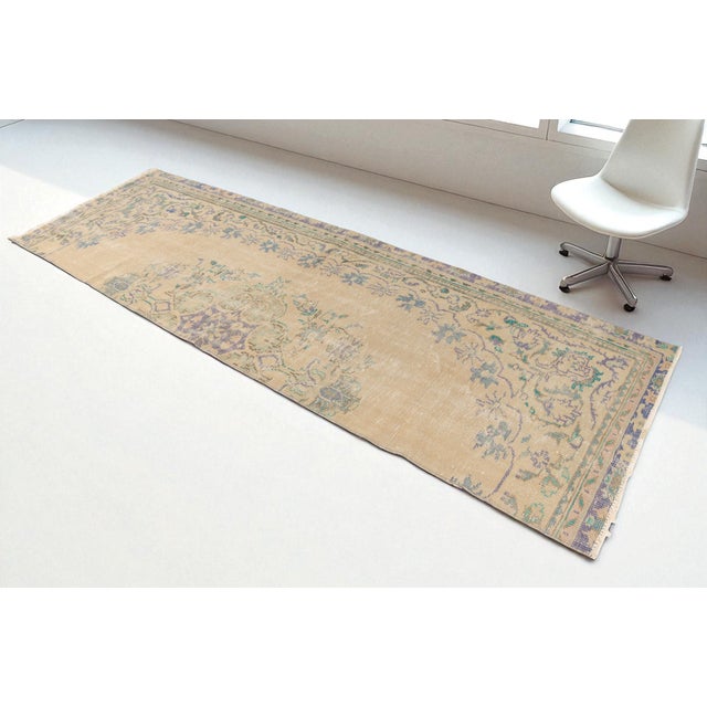 Turkish 1960s Anatolian Kurdish Handknotted Runner For Sale - Image 3 of 10